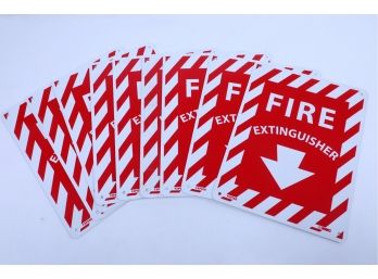 9 Fire Extinguisher Signs 9 X 12 - New