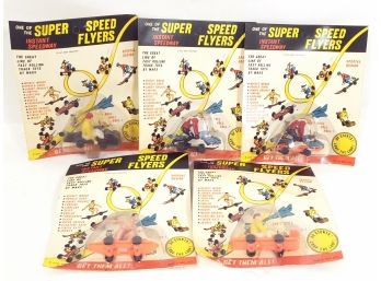 Group Of 5 Marx Toys Super Speed Flyers New Sealed Unpunched