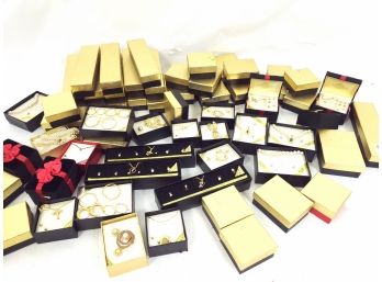 Lot Of Costume Jewelry Sets In Boxes.