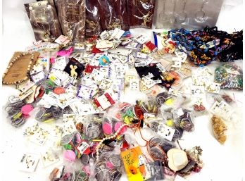 Mixed Costume Jewelry Lot,  Earrings, Necklaces, Headbands, And More