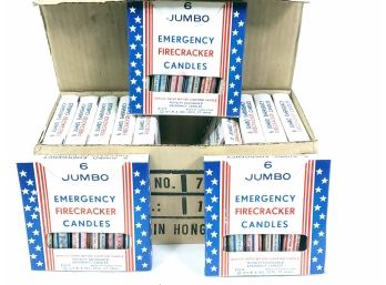 Case Of 8 Dozen Vintage  Jumbo Emergency Firecracker Candles