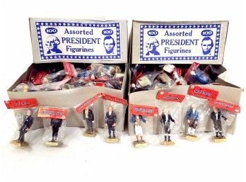 Lot Of 200 Hand Painted Marx Toy Presidential Figure Carnival Prizes