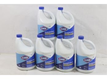 6 Bottles Of Clorox Concentrated Germicidal Bleach,