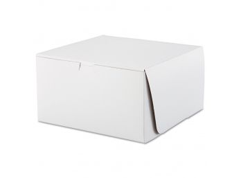 2 Packs Of Sct Tuck-Top Bakery Boxes, 10 X 10 X 5.5, White, 100 Per Carton 0977 200 Total