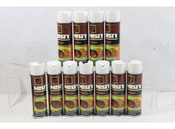 11 Cans Of Amrep Misty Premium Spray Air Freshener, Mango