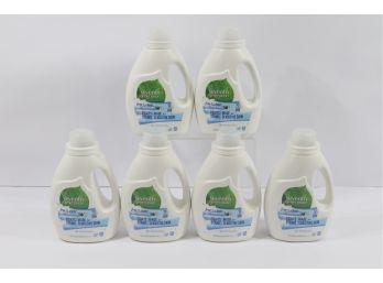 6 Bottles Of Seventh Generation Free & Clear Laundry Detergent Made For Sensitive Skin