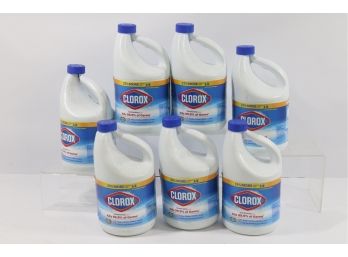 7 Bottles Of Clorox Regular Disinfectant  Bleach, 81oz