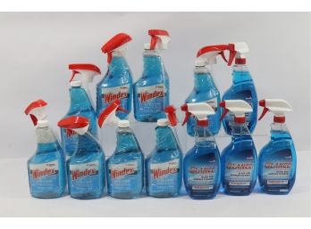 12 Bottles Of Windex Glass Cleaner...includes Glance