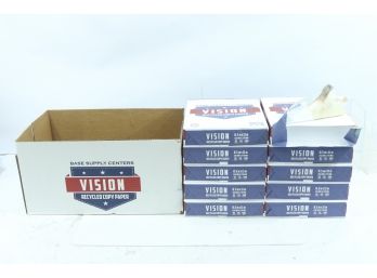 10 Reams Of Vision 30 Recycled Copy Paper 8.5'x11'. 20lb. 500 Sheets Per Ream