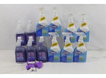 12 Bottles Of Heavy Duty  Degreaser, Sanitizer & Disinfectant Includes Clorox & Dawn