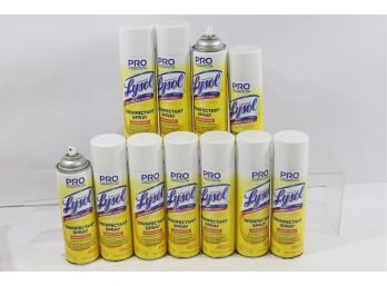 11 Cans Of Lysol Pro Disinfectant Spray, Original Scent 19 Oz