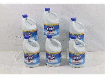 6 Bottles Of Clorox Concentrated Disinfectant Bleach