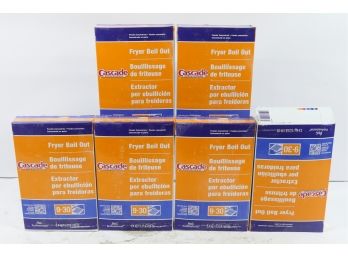 6 Boxes Of Cascade Professional Fryer Boil Out / Dishwasher Detergent 85oz