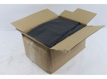 100 Aluf Plastics Black Bags Individually Folded - 22x14x58