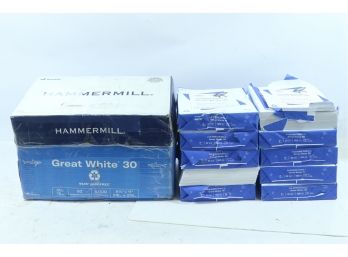 10 Reams Of Hammermill Great White 30 Recycled 20lb Copy Paper 8.5' X 11', 92 Bright,