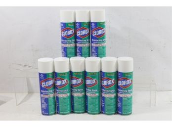 9 Cans Of Clorox Disinfectant Spray