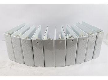 10 3' White 3-Ring Binders