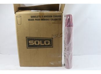 SOLO Paper Hot Cups, Bistro Design, 16 OZ. 650/carton