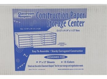 Classroom Keepers 9' X 12' Construction Paper Storage Box..15 Colors