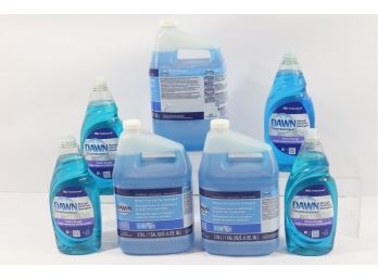 Group Of Dawn Manual Pot & Pan Detergent. Includes 38 Oz & 1 Galllons