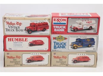 Lot Of 6 Truck Banks