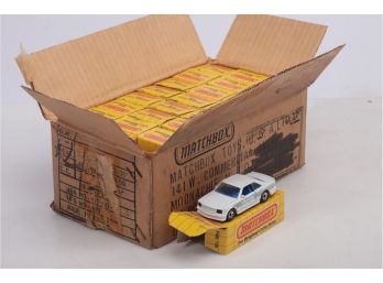 Vintage Case Of 24 Matchbox 1983 Mercedes MB 43 AMG White Yellow Box