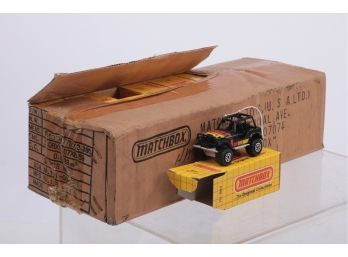 Original Case Of 24  Vintage Matchbox MB37 Jeep 4x4 Yellow Box