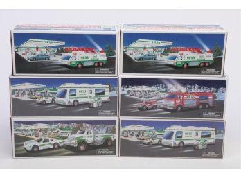 Lot Of 6 Hess Collector Trucks