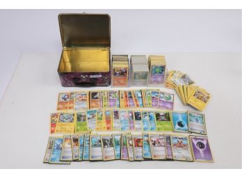 Pokemon Trading Card Lot W/Tin