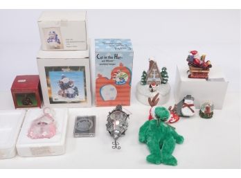 Assorted Lot Christmas Trinkets And Collectibles