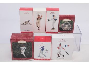 Lot Of 7 Hallmark Keepsake MLB Baseball  Ornament