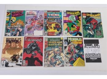 Assorted Comic Book Lot Spiderman, Ghost Rider, Etc.
