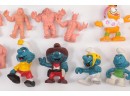MISC Small Toy Lot Of Random Toys Like Smurf Muscle Men