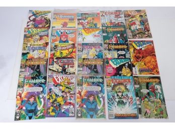 Comic Book Lot Of 23 Excalibur Comics