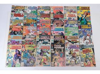 Comic Book Lot Of 33 Transformer Comics