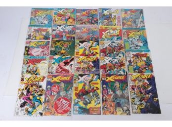 Comic Book Lot Of 24 X-force Comics