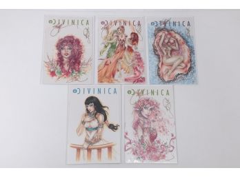 Lot Of 5 Divinica With Signed Copies