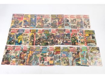 Lot Of 36 Silver Age And Late Silver Age Sgt Fury And His Howling Commandos