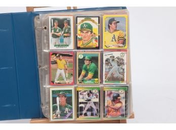 Binder Of Baseball Cards With Stars And Rookies
