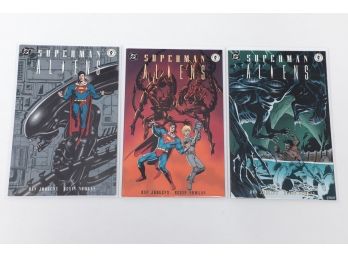 Lot Of 3 Superman Aliens Comic Books