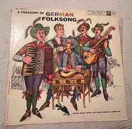 A Treasury Of German Folksong Record 33 RPM LP ML 5344 Columbia 1959