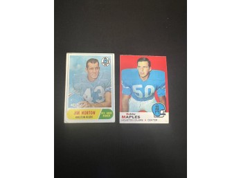 Lot Of 2 1960s Houston Oilers Football Cards