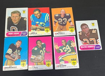 Lot Of 7 New Orleans Saints Football Cards