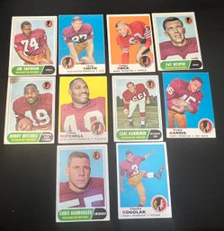Lot Of 8 1960s Football Cards