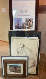 Frames And Easel Lot