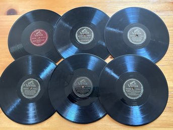 6 Record Lot On The Victor Label