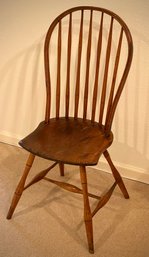 Antique American Walnut Windsor Loop Back Side Chair