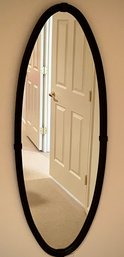 Oval Metal Wall Mirror