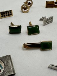 Assorted Cufflinks And Tie Tacks