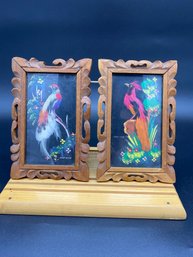 Vintage Mexican Feathercraft Framed Art Pieces